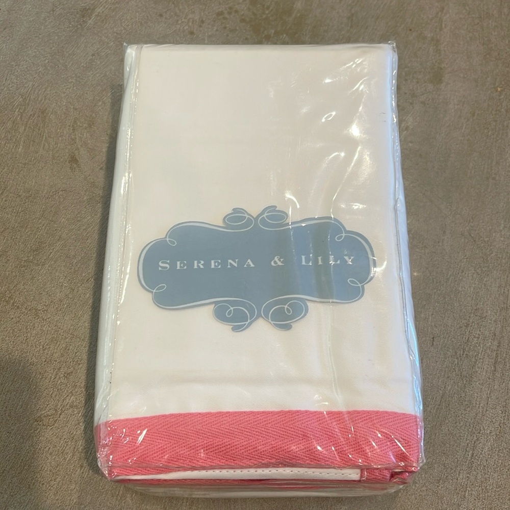 Serena & Lily nursery basics crib skirt
